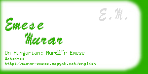 emese murar business card